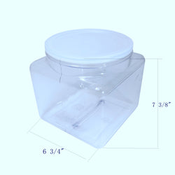 169oz PVC Squares 5 1/2 & 6 3/4 Jar   8pk 106114