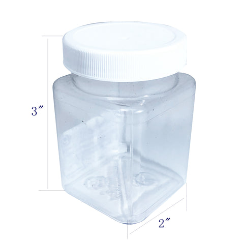 6oz PVC Small Squares Jar   252pk 106115
