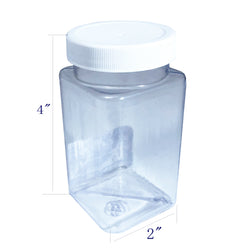 8oz PVC Small Squares Jar   189pk 106116