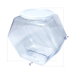 240oz PVC Hexagons Jar   20pk 106126