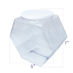 129oz PVC Hexagons Jar   12pk 106127