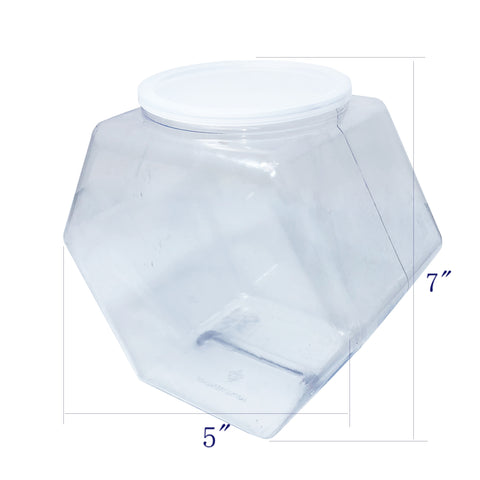 129oz PVC Hexagons Jar   12pk 106127