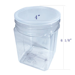 50oz PVC Squares 4 Jar   30pk 106136