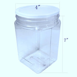 56oz PVC Squares 4 Jar   27pk 106137