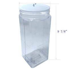 84oz PVC Squares 4 Jar   18pk 106138