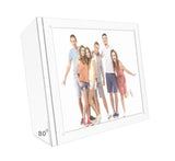 FixtureDisplays® Clear Acrylic Picture Frame, Plexiglass Desktop Sign Holder, Photo Display, Magnetic Closure 8.5X11" & 11X8.5" 10770