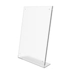 FixtureDisplays? Clear Acrylic Picture Frame, Plexiglass Desktop Sign Holder, Photo Display, Magnetic Closure 8.5X11 & 11X8.5 10770