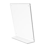 FixtureDisplays? Clear Acrylic Picture Frame, Plexiglass Desktop Sign Holder, Photo Display, Magnetic Closure 8.5X11 & 11X8.5 10770