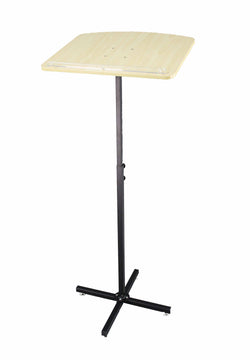 Stand, Metal Adjustable Height and Angle Maple Wood Top, Music Stand 10772 POD