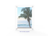 Clear Acrylic Plexiglass Lucite Wall Mounted Sign Holder 10772 3 8511