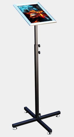 Stand, Metal Adjustable w/ Acrylic Poster Holder 10772 Snap