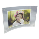 Curved Picture Frame, Clear Acrylic Modern Design 5 x 7 10854