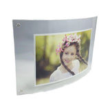 Curved Picture Frame, Clear Acrylic Modern Design 5 x 7 10854