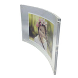 Curved Picture Frame, Clear Acrylic Modern Design 5 x 7 10854