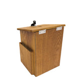 Box, Church Collection Donation Charity w/ Cross 7.5W x 7.5H x 9-7/8 D 10885