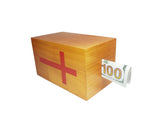 Box, Wood Collection Donation Church Offering Coin Collection Fundraising w/ verse 10886