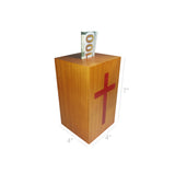 Wood Collection Donation Box Church Offering Coin Collection FundraisinPiggybank