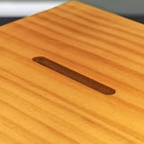 Small 4X4X7“ Solid Wood Donation Box, Coin Collection Box Kids Tithese Offering 10887
