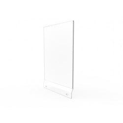 Acrylic Sign Holder Clear Header 8.5x11 Suggestion Box Mount Graphic Holder