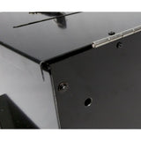 Box, Metal Donation Suggestion Charity Fundraising 9"x9"x9" 10918 Black