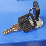 8X9X10" Donation Box Car Key Check Drop Tithes Offering Church Collections 10918-BLUE-KEYDROP