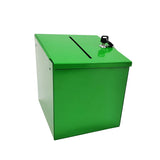 Metal Donation Box Suggestion Box Charity Box Fundraising Tithes Offering Prayer 10918-GREEN