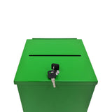 Metal Donation Box Suggestion Box Charity Box Fundraising Tithes Offering Prayer 10918-GREEN