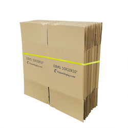 20PK 10X10X10" Shipping Box Cardboard Singlewall BF150 Mail Packaging E-Commerce 10X10X10-20PK