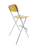 Chair, Folding Bistro Bar Stool Wood / Metal Two Pack 11036