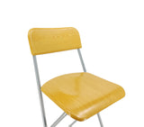 Chair, Folding Bistro Bar Stool Wood / Metal Two Pack 11036
