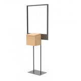 Stand, Bulletin Poster Donation Ballot Collection with Beight Metal Box