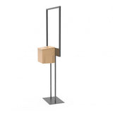 Stand, Bulletin Poster Donation Ballot Collection with Beight Metal Box