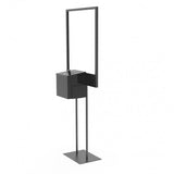 Stand, Bulletin Poster Donation Ballot Collection w/black metal box