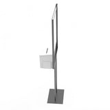 Stand, Bulletin Poster Donation Ballot Collection with white metal box