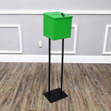 Metal Donation Stand Suggestion Box Charity Fundraising Tithes Offering Prayer 11064+10918-GREEN