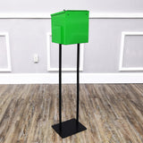 Metal Donation Stand Suggestion Box Charity Fundraising Tithes Offering Prayer 11064+10918-GREEN