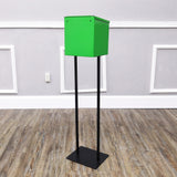Metal Donation Stand Suggestion Box Charity Fundraising Tithes Offering Prayer 11064+10918-GREEN