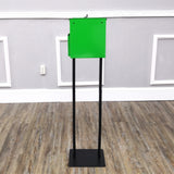 Metal Donation Stand Suggestion Box Charity Fundraising Tithes Offering Prayer 11064+10918-GREEN