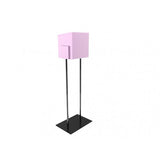 Pink Metal Ballot Box Donation Box Suggestion Box With Black Stand