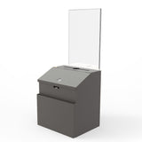 Metal Donation Suggestion Rent Check Box Tithe Prayer Collection Cash Key Drop 11118-BLACK+11460-2