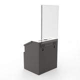 Metal Donation Suggestion Rent Check Box Tithe Prayer Collection Cash Key Drop 11118-BLACK+11460-2