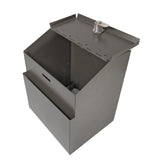 Metal Donation Suggestion Rent Check Box Tithe Prayer Collection Cash Key Drop 11118-BLACK+11460-2
