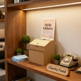 Metal Donation Suggestion Rent Check Box Tithe Prayer Collection Cash Key Drop 11118 COPPER+11460 2
