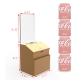 Metal Donation Suggestion Rent Check Box Tithe Prayer Collection Cash Key Drop 11118 COPPER+11460 2