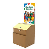 Metal Donation Suggestion Rent Check Box Tithe Prayer Collection Cash Key Drop 11118 COPPER+11460 2