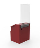 Metal Donation Suggestion Rent Check Box Tithe Prayer Collection Cash Key Drop 11118 RED+11460 2