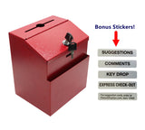 Metal Donation Suggestion Key Drop Express Checkout Comments sales lead box