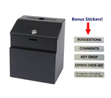 Metal Donation Suggestion Key Drop Box Express Checkout sales lead box