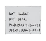 Board, Dry Erase Metal Magnet Wall Mount Notice Sign Menu 11123 NEW