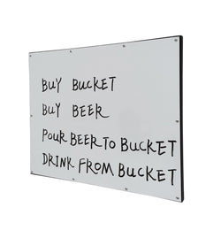 Board, Dry Erase Metal Magnet Wall Mount Notice Sign Menu 11123 NEW